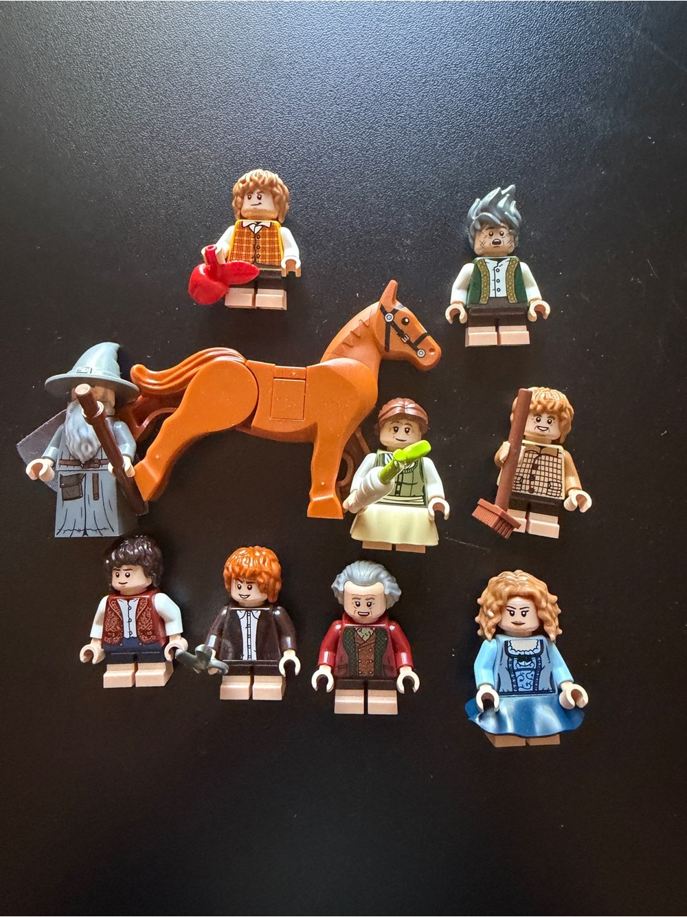 Lego Lord of the Rings SHIRE 10354 Minifigure Lot of 10 Gandalf Frodo Sam Horse